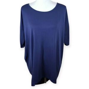 LULAROE BLUE HI-LO OVERSIZED TUNIC SZ.S EUC.